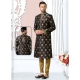 Black Premium Readymade Designer Indo Western Sherwani