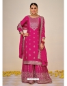 Rani Designer Party Wear Heavy Chinon Sharara Suit