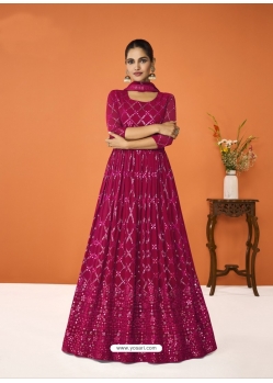 Rani Designer Wedding Wear Georgette Anarkali Suit