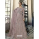 Dusty Pink Designer Wedding Wear Butterfly Net Anarkali Suit