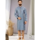 Aqua Grey Exclusive Designer Readymade Kurta Pajama
