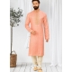 Light Orange Exclusive Designer Readymade Kurta Pajama