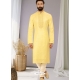 Light Yellow Exclusive Designer Readymade Kurta Pajama