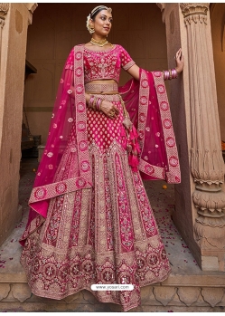Rani Designer Wedding Wear Velvet Lehenga Choli