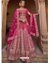 Rani Designer Wedding Wear Velvet Lehenga Choli