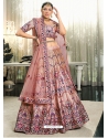 Light Beige Designer Wedding Wear Silk Lehenga Choli