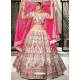 Off White Designer Wedding Wear Silk Lehenga Choli