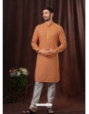 Orange Exclusive Designer Readymade Kurta Pajama