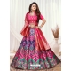 Fuchsia Designer Wedding Wear Banarasi Meenakari Lehenga Choli