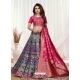 Rani Designer Wedding Wear Banarasi Meenakari Lehenga Choli