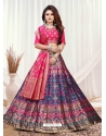 Rani Designer Wedding Wear Banarasi Meenakari Lehenga Choli