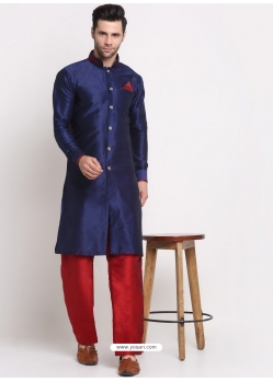 Navy Blue Exclusive Designer Readymade Kurta Pajama