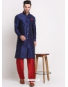 Navy Blue Exclusive Designer Readymade Kurta Pajama