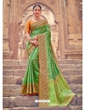 Green Designer Silk Saree