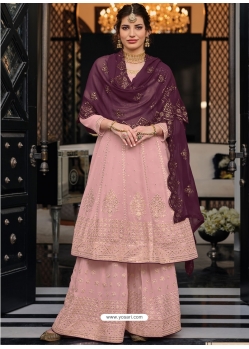 Lovely Pink Designer Palazzo Suit
