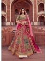 Multi Colour Fancy Silk Designer Bridal Lehenga Choli