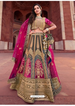 Eye Catching Fancy Silk Designer Bridal Lehenga Choli