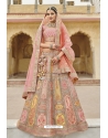 Pink Heavy Worked Fancy Wedding Lehenga Choli