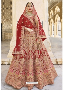 Amazing Red Heavy Fancy Wedding Lehenga Choli