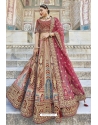 Maroon Heavy Worked Fancy Wedding Lehenga Choli