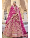 Stylish Rani Pink Heavy Fancy Wedding Lehenga Choli