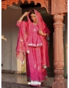 Rani Pink Cotton Party Wear Lehenga Choli