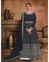 Black Designer Georgette Heavy Embroidered Party Wear Suit