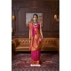 Rani Pink Handloom Weaving Designer Party Wear Saree