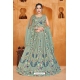 Green Pure Georgette Designer Readymade Lehenga Choli