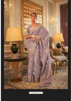 Mauve Designer Party Wear Modal Handloom Weaving Saree