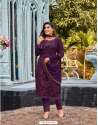 Deep Wine Heavy Fox Georgette Party Wear Suit