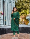 Dark Green Heavy Fox Georgette Party Wear Suit