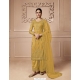 Yellow Butterfly Net Designer Straight Suit