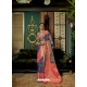 Lavender And Pink Weaving Designer Party Wear Saree
