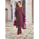 Purple Designer Heavy Butterfly Net Straight Suit