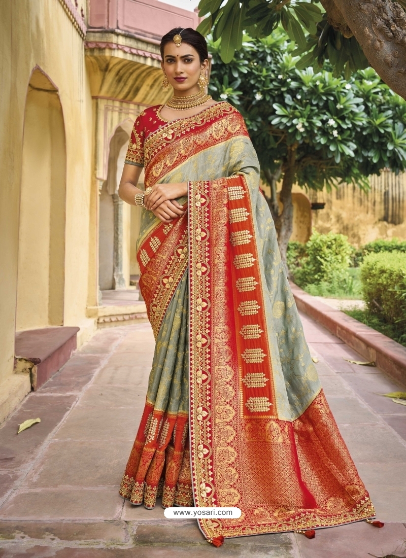 Kalyan Silks - Red Designer Collection Soft Silk Saree To... | Facebook