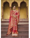 Multi Colour Pure Dola Viscos Wedding Saree
