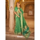 Teal Green Party Wear Pure Silk Saree