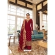 Maroon Georgette Party Wear Designer Suit