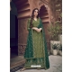Green Designer Pure Dola Jacquard Palazzo Suit