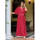 Rani Pink Heavy Chinon Designer Readymade Gown