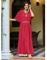 Rani Pink Heavy Chinon Designer Readymade Gown
