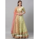 Sea Green Art Silk Party Wear Lehenga Choli