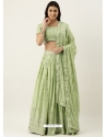 Sea Green Party Wear Georgette Lehenga Choli