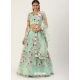 Sea Green Party Wear Net Lehenga Choli