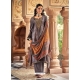 Grey Party Wear Pure Viscose Velvet Designer Suit