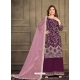 Purple Designer 9000 Velvet Palazzo Suit