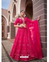 Rani Pink Party Wear Georgette Designer Lehenga Choli