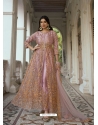 Pink Heavy Butterfly Net Designer Anarkali Suit