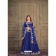 Royal Blue Designer Heavy Art Silk Anarkali Suit